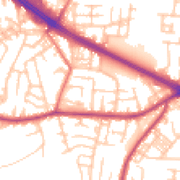 Daytime road noise heatmap for M27 0AU