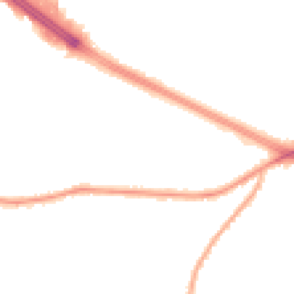 Night-time road noise heatmap for M27 0AX