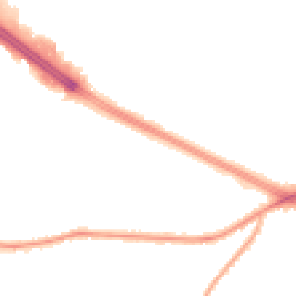 Night-time road noise heatmap for M27 0BD