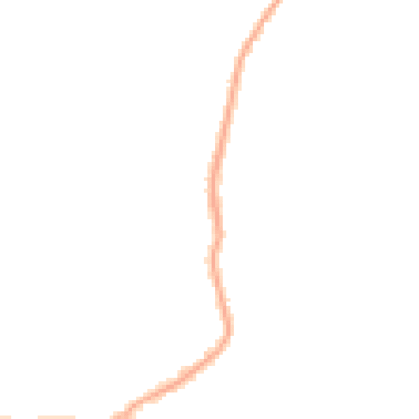 Night-time road noise heatmap for M27 0DB