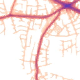 Daytime road noise heatmap for M27 0DF