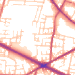 Daytime road noise heatmap for M27 0HZ