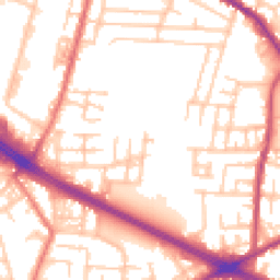 Daytime road noise heatmap for M27 0JW