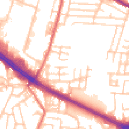 Daytime road noise heatmap for M27 0JX