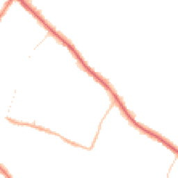 Night-time road noise heatmap for M27 4DD