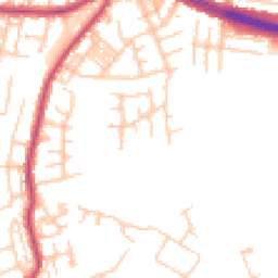 Daytime road noise heatmap for M27 5BF