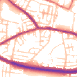 Daytime road noise heatmap for M27 5UX