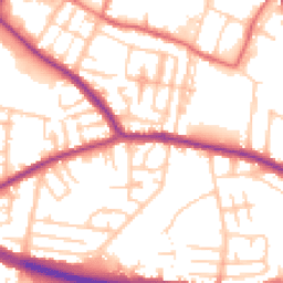 Daytime road noise heatmap for M27 5XA