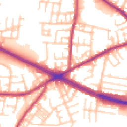Daytime road noise heatmap for M27 5YS