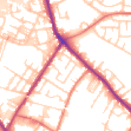 Daytime road noise heatmap for M27 6DF