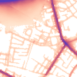 Daytime road noise heatmap for M27 6FQ