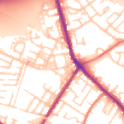 Daytime road noise heatmap for M27 6FU