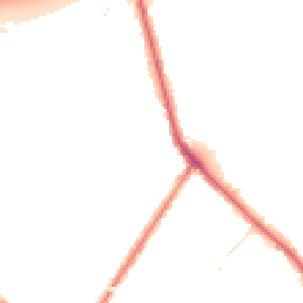 Night-time road noise heatmap for M27 6FU