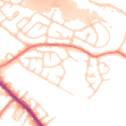 Daytime road noise heatmap for M27 8GL