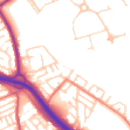 Daytime road noise heatmap for M27 8XP