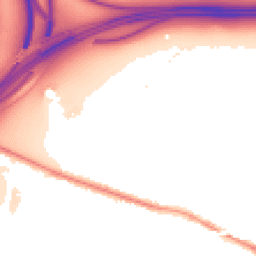 Night-time road noise heatmap for M27 9GS