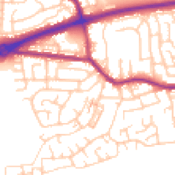 Daytime road noise heatmap for M28 1JZ