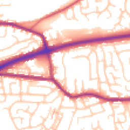Daytime road noise heatmap for M28 1XJ