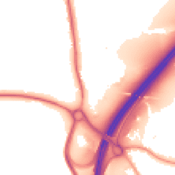 Night-time road noise heatmap for M28 2AF