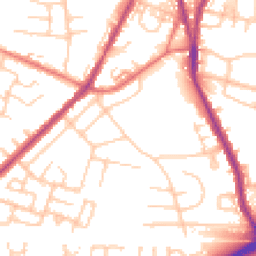 Daytime road noise heatmap for M28 7DS