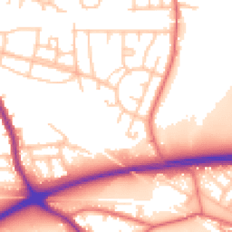 Daytime road noise heatmap for M28 7JH