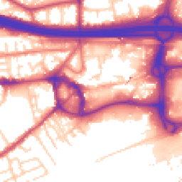 Daytime road noise heatmap for M30 0AB