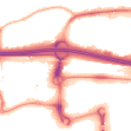 Night-time road noise heatmap for M30 0AG