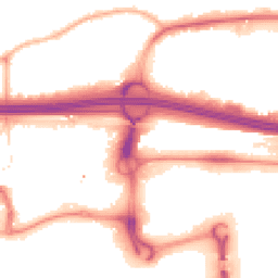 Night-time road noise heatmap for M30 0AQ