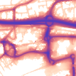 Daytime road noise heatmap for M30 0AZ