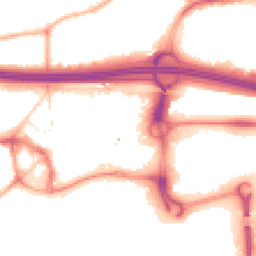 Night-time road noise heatmap for M30 0AZ