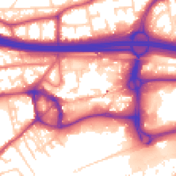 Daytime road noise heatmap for M30 0BJ