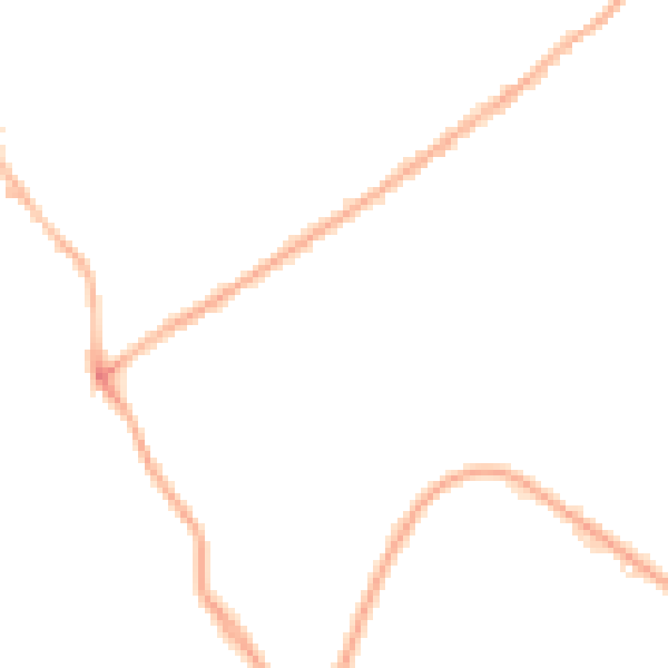 Night-time road noise heatmap for M30 0BW