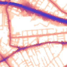 Daytime road noise heatmap for M30 0BX