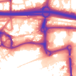 Daytime road noise heatmap for M30 0DH