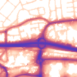 Daytime road noise heatmap for M30 0DR