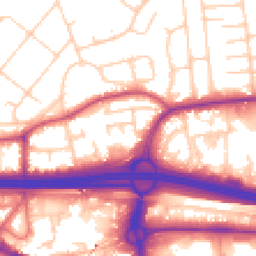 Daytime road noise heatmap for M30 0DT