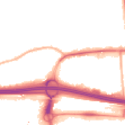 Night-time road noise heatmap for M30 0DX