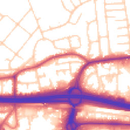 Daytime road noise heatmap for M30 0DZ