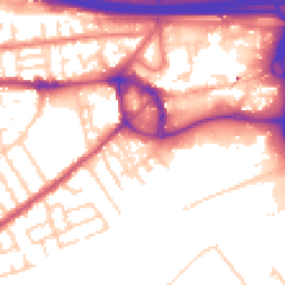 Daytime road noise heatmap for M30 0EG
