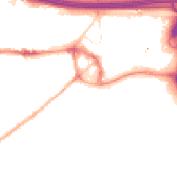 Night-time road noise heatmap for M30 0EG