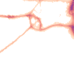Night-time road noise heatmap for M30 0ES