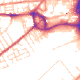 Daytime road noise heatmap for M30 0ET