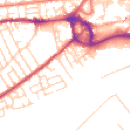Daytime road noise heatmap for M30 0FP