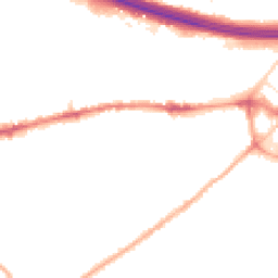 Night-time road noise heatmap for M30 0FT