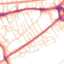Daytime road noise heatmap for M30 0HW