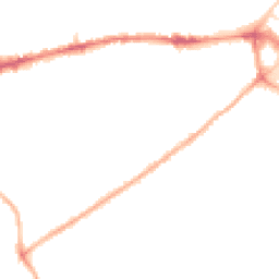 Night-time road noise heatmap for M30 0HW