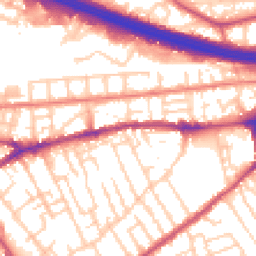 Daytime road noise heatmap for M30 0ND