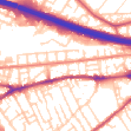 Daytime road noise heatmap for M30 0QT
