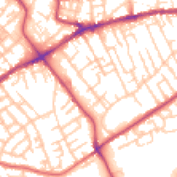 Daytime road noise heatmap for M30 0WW