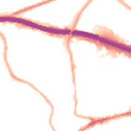 Night-time road noise heatmap for M30 0YE